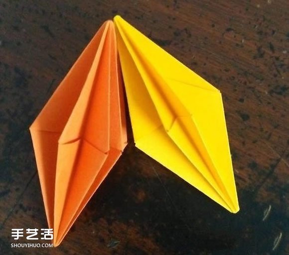 立体菱形怎么折图解 空心立体菱形折纸教程 - 诺云双维造物网