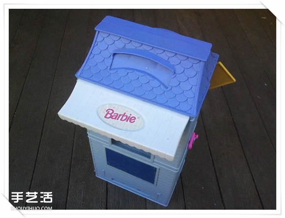旧玩具手工改制花园里的“面包房”花盆架(图2) 旧玩具手工改制花园里的“面包房”花盆架(图2)