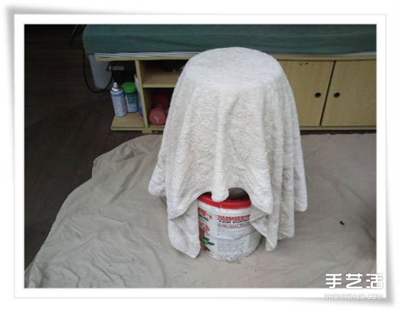 旧毛巾废物利用做花盆 水泥毛巾花盆手工制作(图5) 旧毛巾废物利用做花盆 水泥毛巾花盆手工制作(图5)