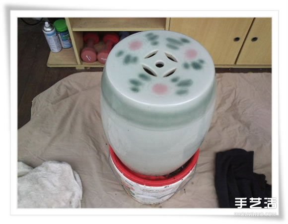 旧毛巾废物利用做花盆 水泥毛巾花盆手工制作(图3) 旧毛巾废物利用做花盆 水泥毛巾花盆手工制作(图3)
