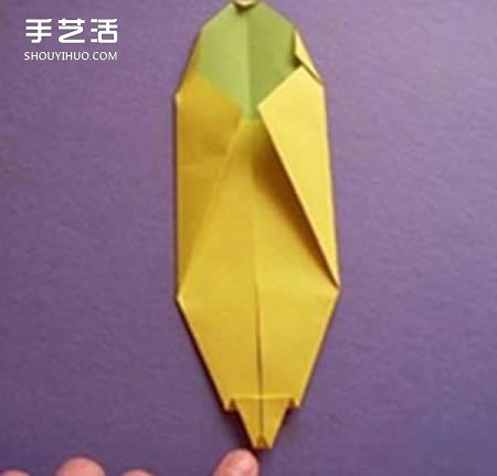 简单香蕉的折法图解 幼儿园香蕉折纸教程(图6) 简单香蕉的折法图解 幼儿园香蕉折纸教程(图6)