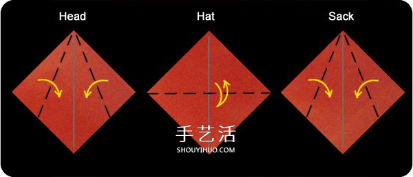 儿童圣诞老人的折法 简单折圣诞老人图解教程(图8) 儿童圣诞老人的折法 简单折圣诞老人图解教程(图8)