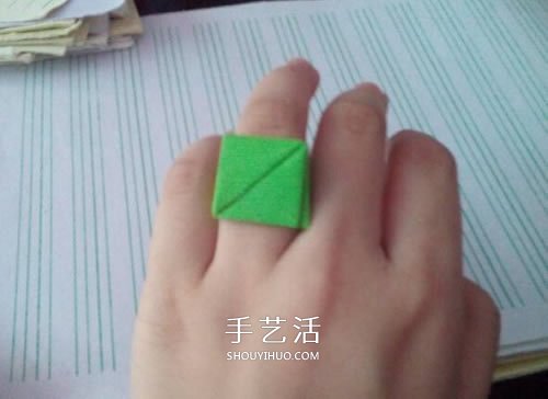 纸戒指的折法图解教程 折纸戒指简单又可爱 - 诺云双维造物网