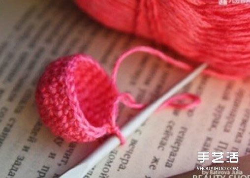 钩针爱心图解教程 立体爱心钩针制作步骤图(图3) 钩针爱心图解教程 立体爱心钩针制作步骤图(图3)