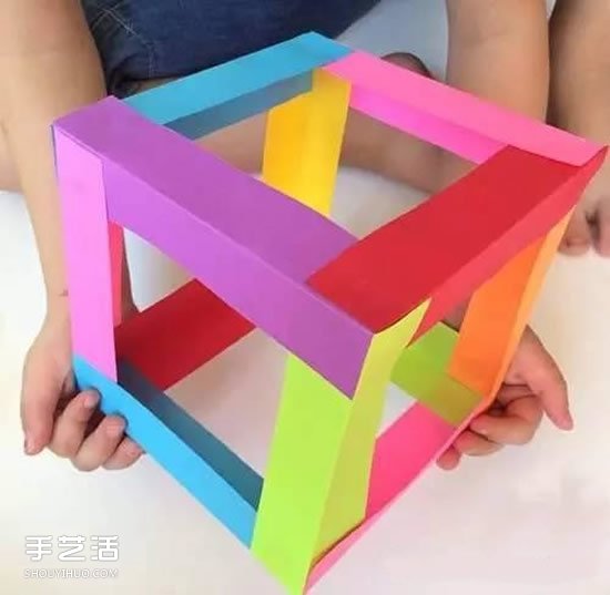 幼儿立体方块制作方法 漂亮纸立方体DIY图解(图2) 幼儿立体方块制作方法 漂亮纸立方体DIY图解(图2)