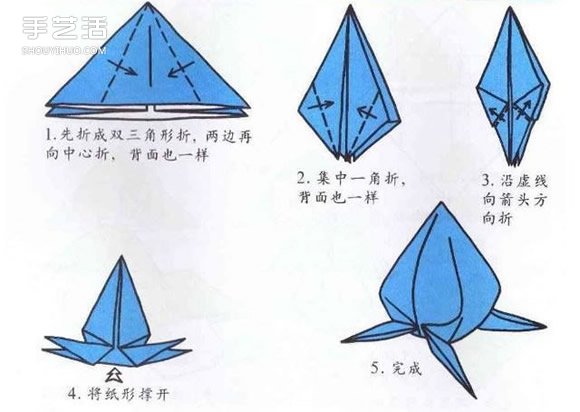 10个儿童手工折纸图解 简单幼儿折纸教程大全(图3)