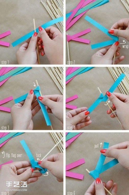 节日小彩旗制作方法 简单幼儿彩旗手工制作(图2) 节日小彩旗制作方法 简单幼儿彩旗手工制作(图2)