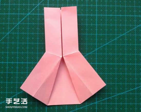 儿童折纸裙子图解教程 简单小裙子的折叠方法(图7) 儿童折纸裙子图解教程 简单小裙子的折叠方法(图7)