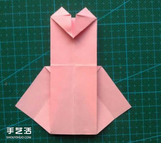 儿童折纸裙子图解教程 简单小裙子的折叠方法(图13) 儿童折纸裙子图解教程 简单小裙子的折叠方法(图13)