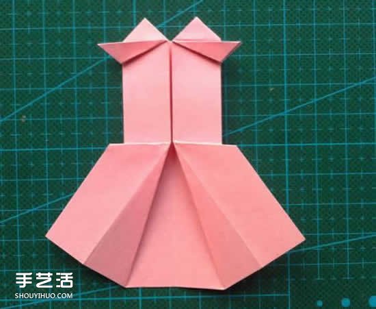 儿童折纸裙子图解教程 简单小裙子的折叠方法(图15) 儿童折纸裙子图解教程 简单小裙子的折叠方法(图15)