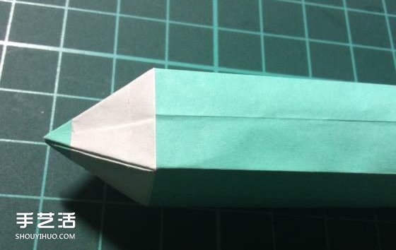 怎么折铅笔的方法图解 手工铅笔折纸步骤图(图15) 怎么折铅笔的方法图解 手工铅笔折纸步骤图(图15)