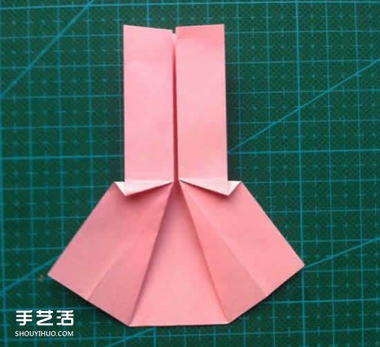 儿童折纸裙子图解教程 简单小裙子的折叠方法(图8) 儿童折纸裙子图解教程 简单小裙子的折叠方法(图8)