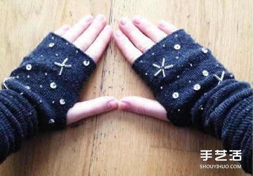长款棉袜简单手工改造DIY手套的方法图解教程(图1) 长款棉袜简单手工改造DIY手套的方法图解教程(图1)