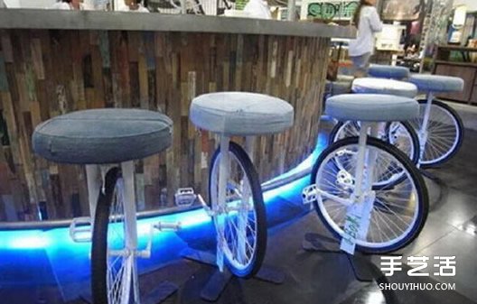 废旧自行车改造小制作 自行车废物利用创意(图1)