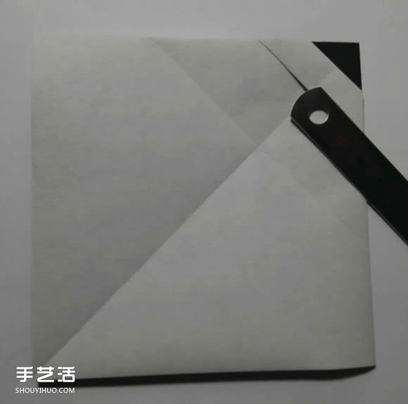 平面铅笔的折纸方法 简单儿童折纸铅笔图解(图5)
