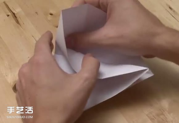 纸炮怎么叠图解教程 两种纸炮的折法步骤图(图6)