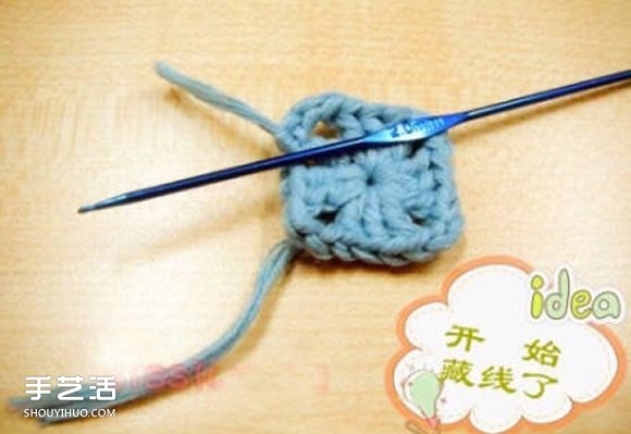 温暖的钩针杯垫编织教程 最适合天凉季节用啦~(图7) 温暖的钩针杯垫编织教程 最适合天凉季节用啦~(图7)