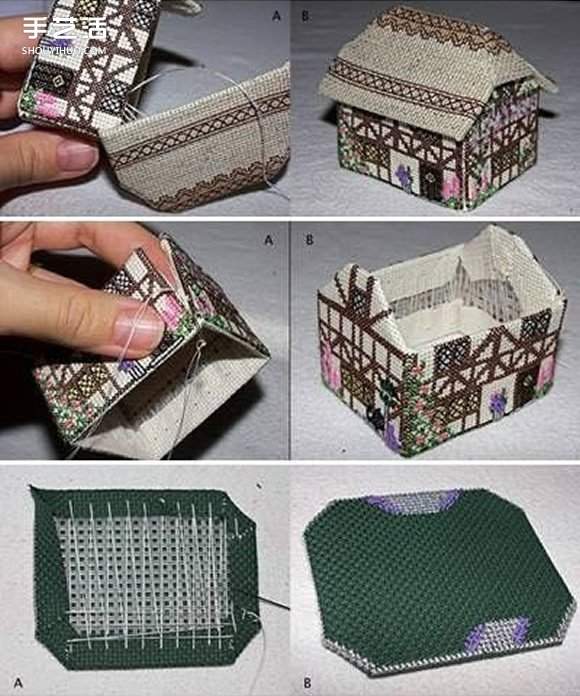 钩针房屋模型手工制作 房子手工艺品钩针DIY(图5) 钩针房屋模型手工制作 房子手工艺品钩针DIY(图5)