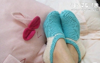 毛线针织漂亮船袜图解教程(图1) 毛线针织漂亮船袜图解教程(图1)