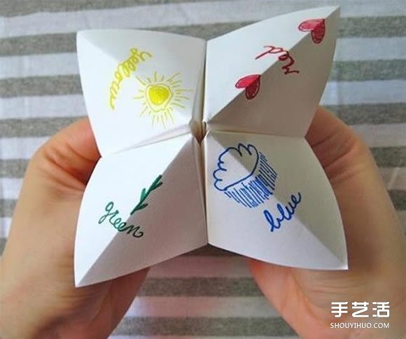 小时候玩的东南西北怎么折 折东南西北的方法 - 诺云双维造物网