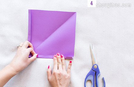 简单折纸立体三角形 DIY几何形状背景墙(图2)