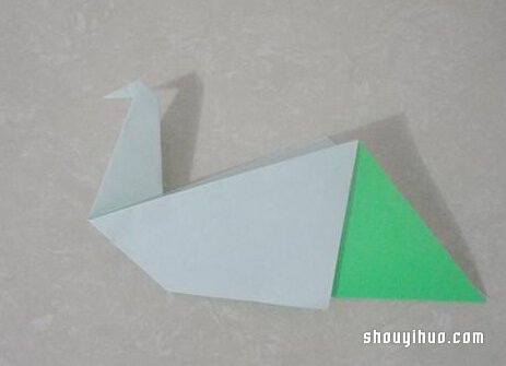 折纸水鸟的方法图解 手工水鸟的折法教程(图7)