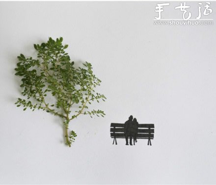 创意手工DIY：叶子上的幸福生活(图4)