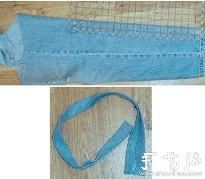 牛仔裤旧物改造 DIY牛仔手提包(图2) 牛仔裤旧物改造 DIY牛仔手提包(图2)