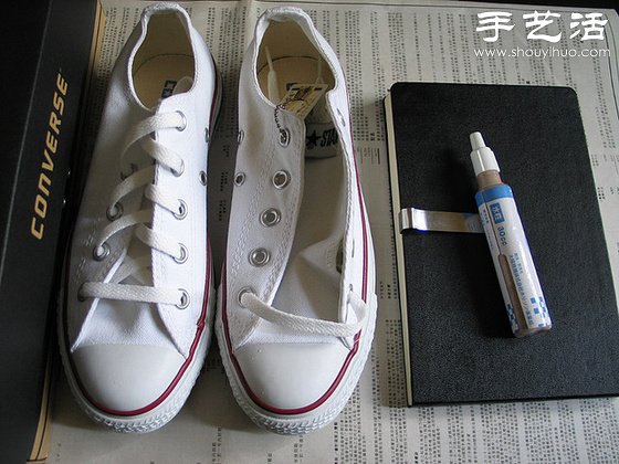 白色帆布鞋手工改造教程(图1) 白色帆布鞋手工改造教程(图1)