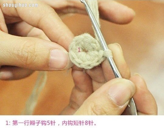 超可爱清新的毛线杯套钩针编织图解教程(图1) 超可爱清新的毛线杯套钩针编织图解教程(图1)