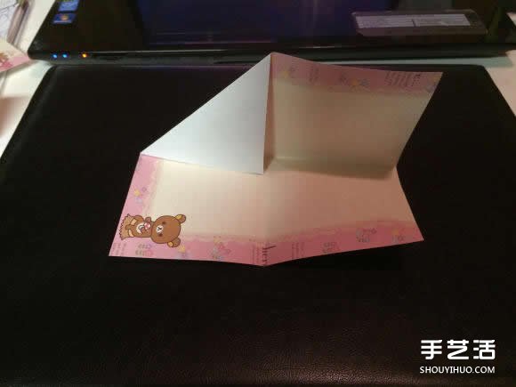 自带夹页功能的个性书签的折法图解教程(图8) 自带夹页功能的个性书签的折法图解教程(图8)