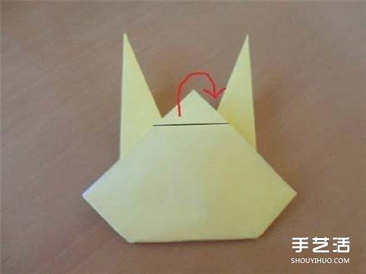 简单皮卡丘折纸教程 手工皮卡丘的折法图解(图5) 简单皮卡丘折纸教程 手工皮卡丘的折法图解(图5)