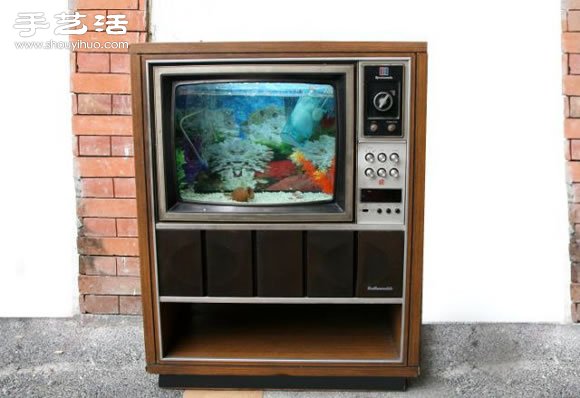 旧电视手工DIY改造怀旧鱼缸水族箱图解教程(图16) 旧电视手工DIY改造怀旧鱼缸水族箱图解教程(图16)