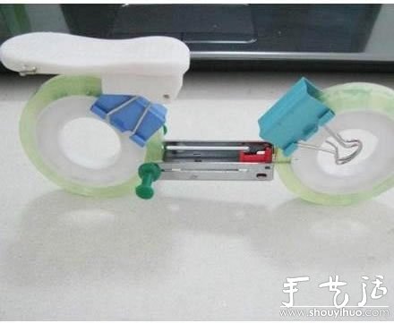 办公文具手工组装摩托车(图4) 办公文具手工组装摩托车(图4)
