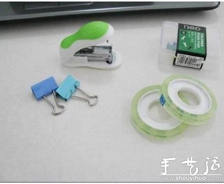 办公文具手工组装摩托车(图2) 办公文具手工组装摩托车(图2)