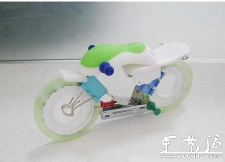 办公文具手工组装摩托车(图6) 办公文具手工组装摩托车(图6)