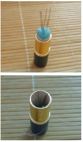 废弃唇膏管改造针插(图3) 废弃唇膏管改造针插(图3)