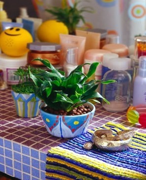 旧碗DIY地中海风情花瓶 - 诺云双维造物网