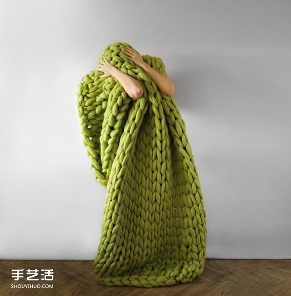 超厚羊毛线织出的针织品 格外的具有温暖感(图13) 超厚羊毛线织出的针织品 格外的具有温暖感(图13)