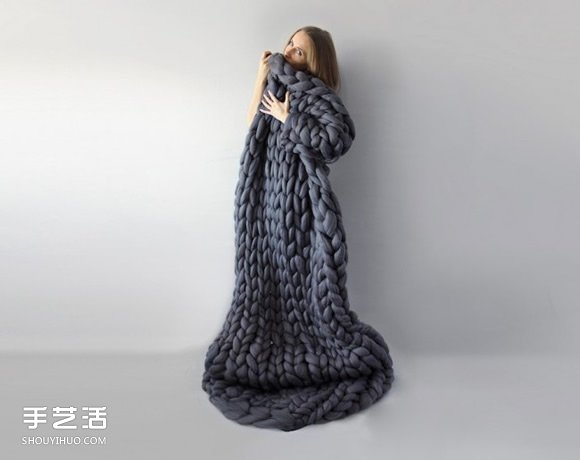 超厚羊毛线织出的针织品 格外的具有温暖感(图14) 超厚羊毛线织出的针织品 格外的具有温暖感(图14)
