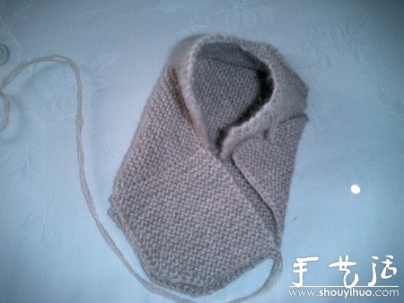 给小宝宝编织保暖袜子的手工教程(图8)