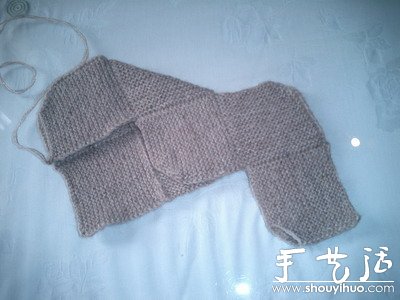 给小宝宝编织保暖袜子的手工教程(图6)