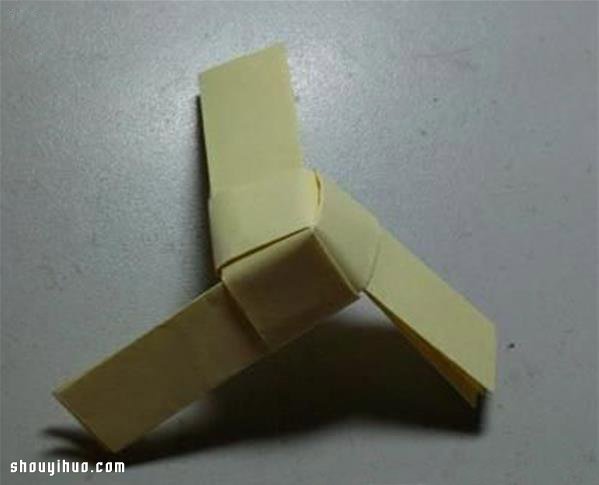 折纸竹蜻蜓的折法 手工折纸竹蜻蜓玩具图解 - 诺云双维造物网