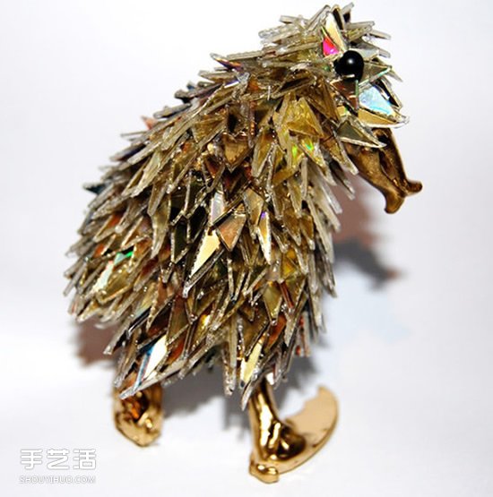 光盘变废为宝制作动物 精美CD光盘动物DIY图片(图6) 光盘变废为宝制作动物 精美CD光盘动物DIY图片(图6)