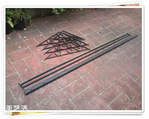 铁架子废物利用 DIY手工制作搁置花盆的架子(图2) 铁架子废物利用 DIY手工制作搁置花盆的架子(图2)