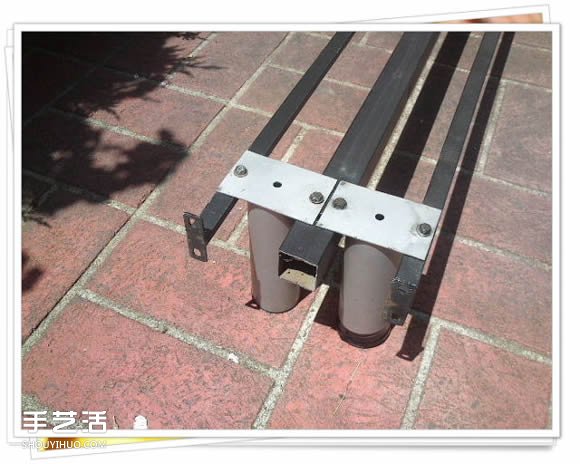铁架子废物利用 DIY手工制作搁置花盆的架子(图5) 铁架子废物利用 DIY手工制作搁置花盆的架子(图5)