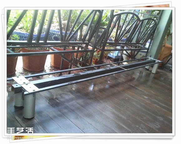 铁架子废物利用 DIY手工制作搁置花盆的架子(图10) 铁架子废物利用 DIY手工制作搁置花盆的架子(图10)