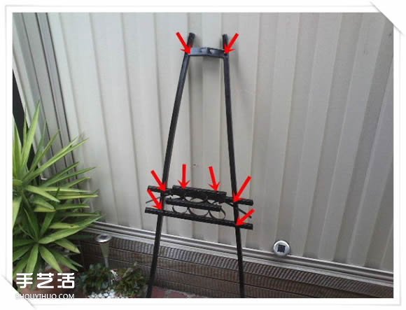 铁架DIY花盆架子图解 旧玩具废物利用做花盆架(图2) 铁架DIY花盆架子图解 旧玩具废物利用做花盆架(图2)