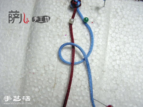 两根绳子蛇结手绳的编法图解(图2) 两根绳子蛇结手绳的编法图解(图2)