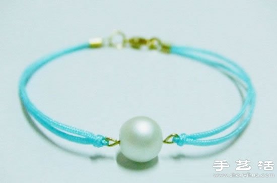 简单易学的小清新手链手工制作教程(图1) 简单易学的小清新手链手工制作教程(图1)
